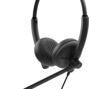 Dell Wired Headset WH125, Connectivity Technology: Wired, Cable Length: 2.1 m, Minimum Frequency Response: 20 Hz, Maximum Frequency Response: 20 kHz, Zoom Certification: No, Noise Canceling: No, AI-powered: No, Earpiece Design: On-ear, Driver Size: 2.7