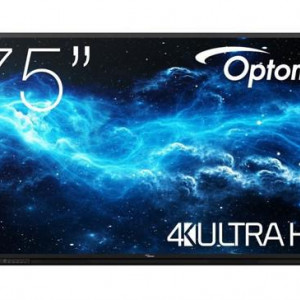 Display interactiv (tabla interactiva) Optoma Seria 3 gen.2 3752RK 75", UHD, 400nit, Direct LED, 6ms, contrast dinamic 5000:1, mătuire 4%-8%, 50,000 ore, Android 11, CPU A55*4 + A52*2, RAM 4GB, stocare 32GB. Optoma Creative Board Whiteboard and