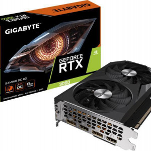 GeForce RTX™ 3060 GAMING OC 8G (rev. 2.0) 8 GB GDDR6 128 bit PCI-E 4.0 DisplayPort 1.4a *2 HDMI 2.1 *2 ATX https://www.gigabyte.com/Graphics-Card/GV-N3060GAMING-OC-8GD- rev-20/sp#sp