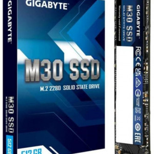 Gigabyte SSD M.2 PCIe M30 512GB Interface PCIe 3.0x4, NVMe 1.3 Form Factor M.2 2280 Total Capacity 512GB NAND 3D TLC NAND Flash External DDR Cache DDR3L 2Gb Sequential Read speed Up to 3500 MB/s Sequential Write speed Up to 2600 MB/s Random Read IOPS up