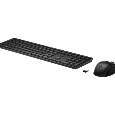 HP 655 Wireless Mouse and Keyboard Combo, Culoare: Negru, Dimensiuni: 428,22 x 115,47 x 18,06 mm (tastatură); 120,28 x 69,95 x 41,39 mm (mouse), Greutate: 0,4 kg (tastatură); 0,08 kg (mouse), Garantie 1 an