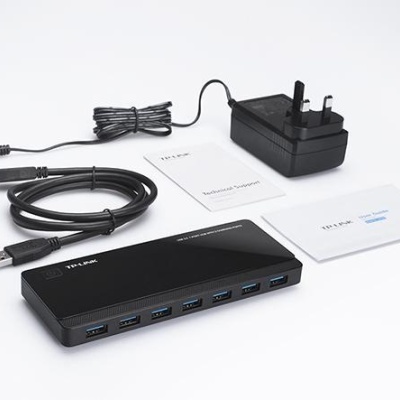 Hub USB TP-Link UH720, 7 porturi USB 3.0, negru - Img 4