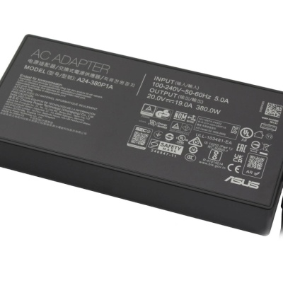 Incarcator original laptop ASUS 20V 19A 380W, model ADP-380AB B, A24-380P1A, Rectangle Connector
