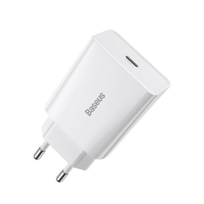 Incarcator retea Baseus Speed Mini, Quick Charge 20W, 1 x USB Type-C 5V/3.0A, alb - Img 9