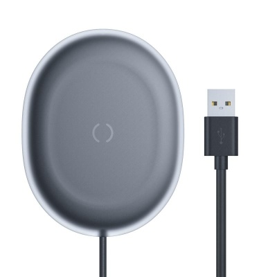INCARCATOR wireless Baseus Jelly Qi 15W, compatibilitate smartphones si airpods, cablu Type-C la USB inclus, negru - Img 10