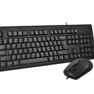 Kit tastatura + mouse A4tech KRS-8372, cu fir, negru - Img 3