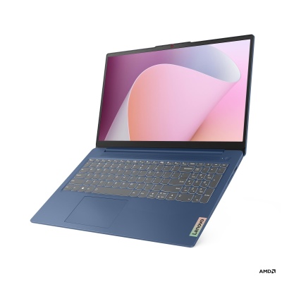 Laptop Consumer Lenovo IdeaPad Slim 3 15ABR8, cu procesor AMD Ryzen 7 5825U, 15.6'' IPS, 16 GB DDR4, 512 GB, AMD Radeon Graphics, Fara OS, 3 ani Garantie