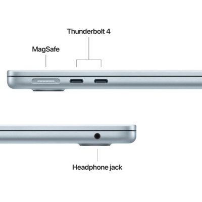 MacBook Air 13.6" Retina/Apple M4 (CPU 10-core, GPU 10-core, Neural Engine16-core)/32GB/512GB - Sky Blue - INT KB (2025) 35W (Cto from MC6V4RO/A) - Img 3