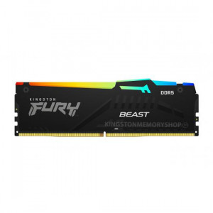 Memorie RAM Kingston, DIMM, DDR5, 64GB, 5600MHz, CL36, 1.25V, FURY, RGB, Kit of 2