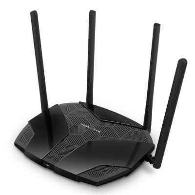 Mercusys MR60X Dual-Band WiFi 6 Router (AX15000), Standarde wireless: Wi-Fi 802.11ax / ac / a / b / g / n, Viteza wireless: 1201 Mbps (5 GHz) + 300 Mbps (2.4 GHz), Interfata: 1 × Port WAN Gigabit + 3 porturi Gigabit LAN, 4 x Antene externe de 5dBi. - Img 3