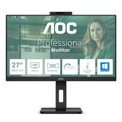 Monitor Consumer AOC Q27P3CW, 27", 2560 x 1440 pixeli, Black, 3 ani Garantie