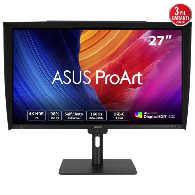 Monitor Consumer ASUS PA27UCGE, 27", 3840 x 2160 pixeli, Black, 2 ani Garantie