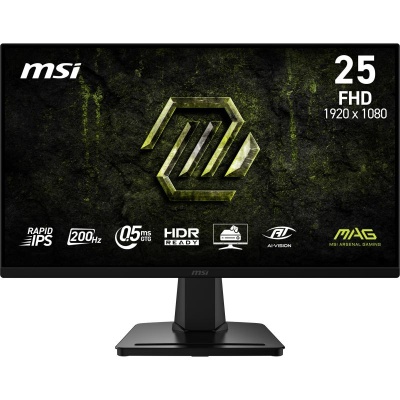 Monitor Gaming MSI MAG 256F E20, 24.5", 1920 x 1080 pixeli, Black, 2 ani Garantie