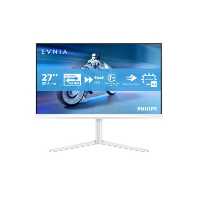 Monitor Gaming Philips Evnia 5000, 27", 3840 x 2160 pixeli, White, 2 ani Garantie