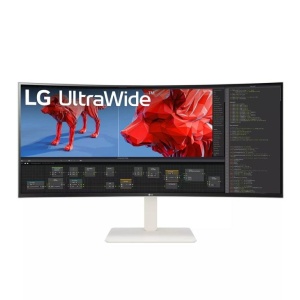 Monitor LG 37.5" 38WR85QC-W.AEU, Curvature: 2300R, Diagonal (inch): 37.5, Diagonal (cm): 95, Aspect ratio: 21:9, Panel: IPS, Resolution: 3840x2160, Refresh Rate: 144Hz, Response time GtG: 1ms, Brightness (max): 600 cd/m², Contrast (static) : 1000:1,