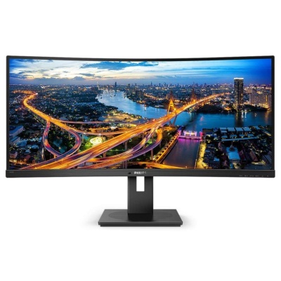 Monitor Philips 34" 345B1C/00, Curvature: 1500R, Diagonal (inch): 34, Diagonal (cm): 86, Aspect ratio: 21:9, Panel: VA, Resolution: 3440x1440, Refresh Rate: 100Hz, Response time GtG: 5ms, Brightness (max): 300 cd/m², Contrast (static) : 3000:1, Contrast - Img 12