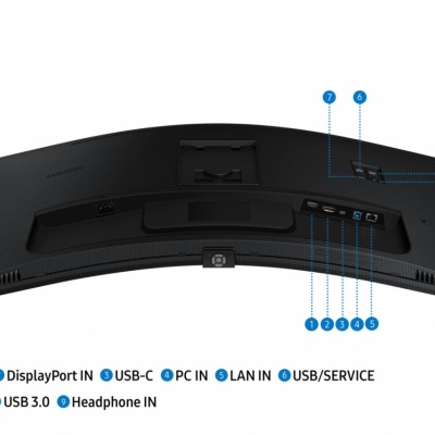 Monitor Samsung 34" LS34C652UAUXEN, Curvature: 1000R, Diagonal (inch): 34, Diagonal (cm): 86, Aspect ratio: 21:9, Panel: VA, Resolution: 3440x1440, Refresh Rate: 100Hz, Response time GtG: 5ms, Brightness (max): 350 cd/m², Contrast (static) : 4000:1, - Img 19