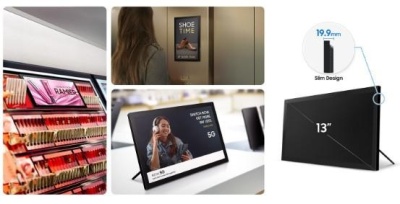 Monitor signage SAMSUNG LH13QBCEBGBXEN, Full HD de 33 cm (13") QB13C, 1920 x 1080 pixeli, 8 ms, 500 niți, funcționare 16/7, HDMI, RS232in, USB 2.0, Rețea Ethernet LAN Wi-Fi, WiFi 2.4/5GHz, negru - Img 4