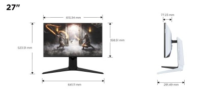 Monitor TCL 27" 27R83U, Diagonal (inch): 27, Diagonal (cm): 69, Aspect ratio: 16:9, Panel: QD-Mini LED, Resolution: 3840x2160, Refresh Rate: 160Hz, Response time GtG: 1ms, Brightness (max): 1600 cd/m², Contrast (static) : 4000:1, Viewing angle: 178/178, - Img 5