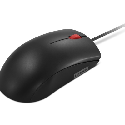Mouse cu fir Lenovo 120; 1600DPI; conectivitate: USB-A; senzor optic; numar de butoane: 3; greutate: 90g; lungimea cablului: 1.5m; compatibil cu Windows 10 Home Single Language 64, Windows 11; culoare: negru - Img 5