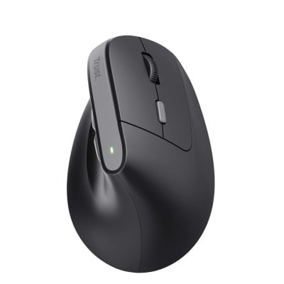 Mouse ergonomic fara fir Trust Bayo II, rezolutie maxima 2400 DPI, 6 butoane, interfata USB-C, 2.4GHz, negru - Img 8