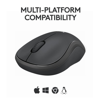 Mouse Logitech M240 Silent Graphite, rezolutie 1000 DPI, conectare wireless, interfata USB, gri - Img 8