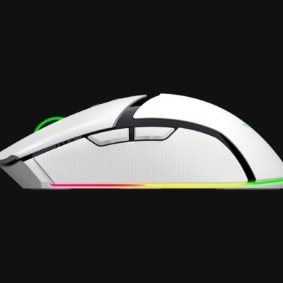 Mouse Razer Cobra Pro wireless, rezolutie 30000 dpi autonomie baterie pana la 100h (1000Hz), pana la 30h (4000Hz*), pana la 170h (Bluetooth), alb - Img 8
