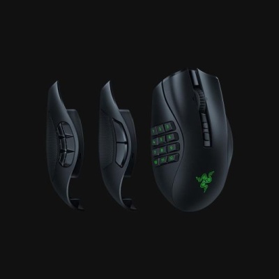 Mouse Razer Naga V2 PRO Connectivity Razer HyperSpeed Wireless (2.4GHz) Bluetooth Wired – Speedflex Cable USB Type C Battery Life Up to 150 hours (on HyperSpeed Wireless) Up to 300 hours (on Bluetooth) RGB Lighting Razer - Img 6