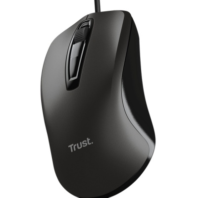 Mouse Trust cu fir, optic, rezolutie maxima 1200 DPI, negru - Img 2