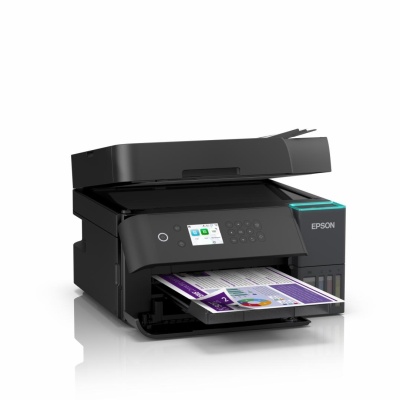 Multifunctional inkjet color Epson EcoTank CISS L6370, dimensiune A4 (Printare,Copiere, Scanare), printare borderless, viteza 35ppm alb-negru, 23ppm color, rezolutie 4800x1200 dpi, alimentare hartie 250 coli,ADF 30 coli, duplex automat ,scanner CIS