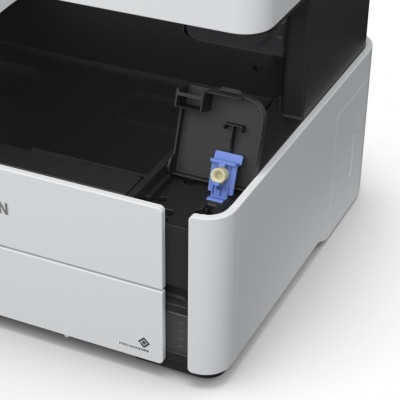 Multifunctional inkjet mono Eco tank M2170, dimensiune A4 (Printare, Copiere, Scanare), viteza 39ppm alb-negru, rezolutie 1200 x 2400 dpi, alimentare hartie 250 coli, scanner CIS rezolutie 1200x2400 dpi, Ecran LCD 3.7cm, interfata: USB, Ethernet, WiFi, - Img 3