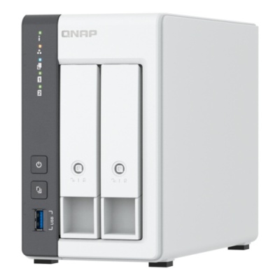 NAS QNAP 216G 2-Bay, CPU ARM 2.0GHz Quad core, RAM 4GB, 2.5"/3.5" SATA 6Gbps HDD (neincluse), LAN: 1 x 2.5GbE + 1 x GbE, USB3.2 Gen1: 1 USB2.0: 2, tower, adaptor alimentare, garantie 2 ani