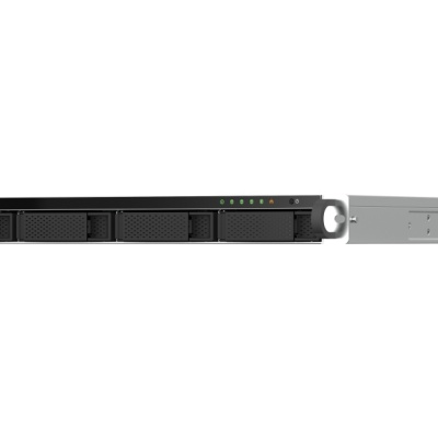NAS QNAP 464U 4-Bay, CPU Intel Celeron N5105/N5095 4-core/4-thread Processor, RAM 8GB RAM onboard (not expandable), 2.5"/3.5" SATA 6Gbps HDD (neincluse), LAN: 2 x 2.5GbE (2.5G/1G/100M/10M), USB3.2 Gen1: 2, 1U, single PSU (not upgradeable to RP), garantie