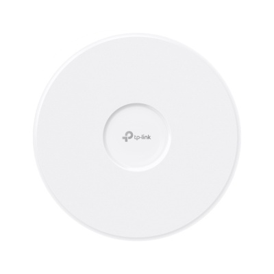 "Omada BE9300 Ceiling Mount Tri-Band Wi-Fi 7 Access Point PORT: 1×10G RJ45 Port SPEED:574Mbps at 2.4 GHz + 2880 Mbps at 5 GHz+ 5760 Mbps at 6 GHz FEATURE: 802.3bt POE++ and 12V DC (Power Adapter is not included), 4×Internal Antennas, MU-MIMO, 320MHz