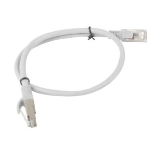 Patch cord Cat.5e UTP 0,5 m gri, Fluke Passed