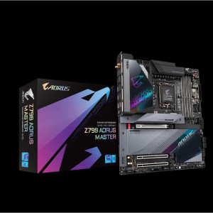 Placa de baza Gigabyte Z790 AORUS MASTER LGA 1700, Z790, PCIe Gen 5, EATX, 4x DIMM slots, DDR5 7950MHz(OC), 5 x M.2 , 4 x SATA, 10Gb LAN, WIFI 6E, DisplayPort, 11x USB, Type-C