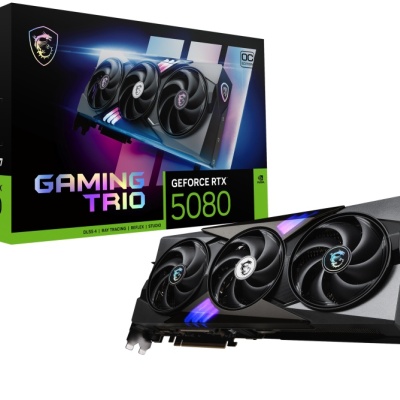 Placa Video MSI GEFORCE RTX 5080 16G GAMING TRIO OC GDDR7 256bit, 3x DP 1x HDMI
