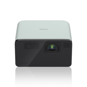Proiector Epson EF-21W Proiector compact cuproiecte de pana la 150", Tehnologie 3LCD, LCD 0.62", 1000 lumeni (500 mod economic), Full HD, Aspect: 16:9, Contrast: 5.000.000 : 1, Sursa lumina: Laser, Durata de viata sursa lumina: 20.000 ore, Refresh rate: