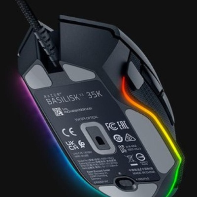 Razer Basilisk V3 35K, cu fir, rezolutie maxima 35000 DPI, 11 butoane programabile, iluminare Razer Chroma™ RGB, senzor Focus Pro 35K Optical Sensor Gen-2, negru - Img 9
