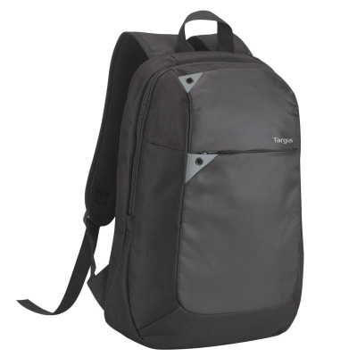Rucsac laptop Targus Intellect, pentru laptopuri de 15.6", capacitate 16 litri, material poliester, dimensiuni: 30.5 x 11 x 42.5 cm, greutate 0.47 kg, negru/gri - Img 4