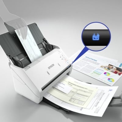 Scanner Epson DS-530II, dimensiune A4, tip sheetfed, viteza scanare: 70 ipm alb-negru si color, rezolutie optica 600x600dpi, ADF Single Pass 50 pagini, duplex, senzor CCD, Scan to Email, Scan to FTP, Scan to Microsoft SharePoint®, Scan to Print, Scan to - Img 4
