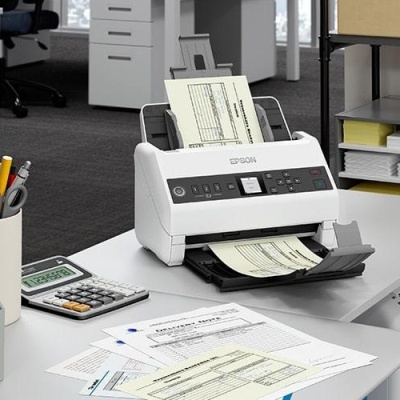 Scanner Epson DS-730N, dimensiune A4, tip sheetfed, viteza scanare: 40 ppm alb-negru si color, rezolutie optica 1200dpi, ADF Single Pass 100 pagini, duplex, Scan to Email, Scan to FTP, Scan to Web folders, Scan to Network folders, software: Epson Device - Img 9