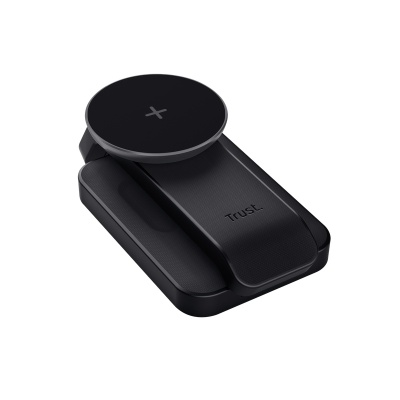 Stand de incarcare 3-in-1 Trust Viro, putere intrare 20W, interfata USB- C, compatibil cu produsele din brandul Apple: iPhone (12 si modele mai noi), Airpods si Apple Watch, negru - Img 5
