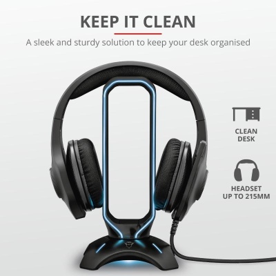 Suport Casti Trust GXT 265 Cintar RGB Headset Stand - Img 6