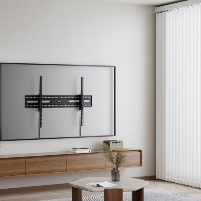 Suport perete TV Serioux 43-100" Tilt 75kg Profil 85mm Material: Otel Finisarea suprafeței: vopsea electrostatica Dimensiune ecran: 43"-100" Compatibilitate VESA: 75x75, 100x100, 100x150, 150x100, 100x200, 200x100, 150x150, 200x200, 200x300, 300x200, - Img 11