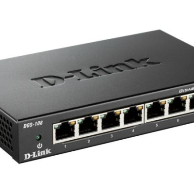 Switch D-Link DGS-108, 8 port, 10/100/1000 Mbps - Img 2