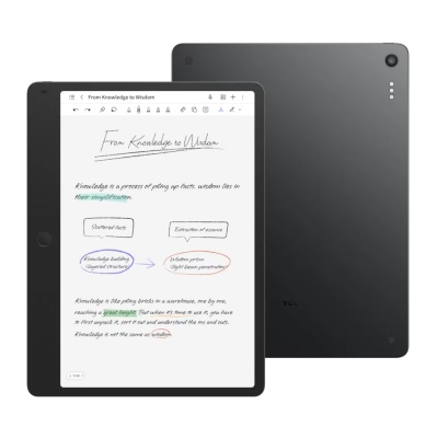 Tableta TCL NOTE A1 NXTPAPER, 11.5" Paper-Like, 256GB, WiFi, Aerolite Gray + Husa Flip + T-Pen