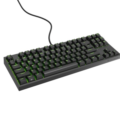 Tastatura gaming mecanica cu fir Genesis Thor 404 TKL, iluminare RGB, switch Linear, switch model Gateron Yellow Pro, numar taste 87, 11 butoane multimedia, lungime cablu 1.8m, dimensiuni 358 x 133 x 38 mm, negru