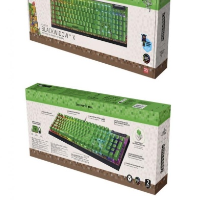 Tastatura mecanica gaming BlackWidow V4 X (Green Switch) - Minecraft Edition , layout US, taste ABS, layout US, cu 6 butoane customizabile, negru - Img 4