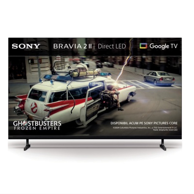 Televizor Sony BRAVIA 2 II LED 65S25M2, 164 cm, Smart Google TV, 4K Ultra HD, Clasa E (Model 2026)